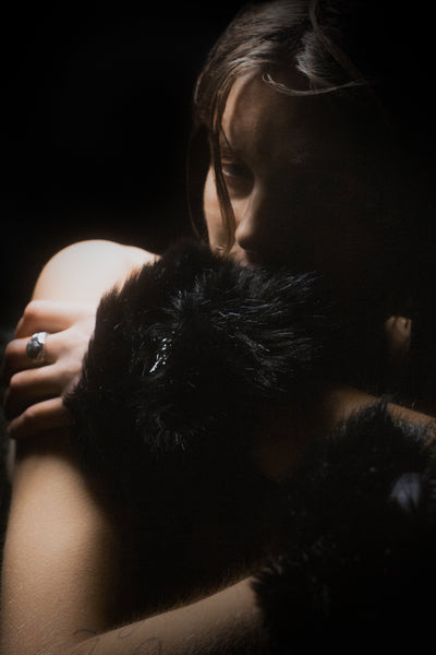 Puff Cuffs Black-Gabrielle Rosenstein-APOC STORE