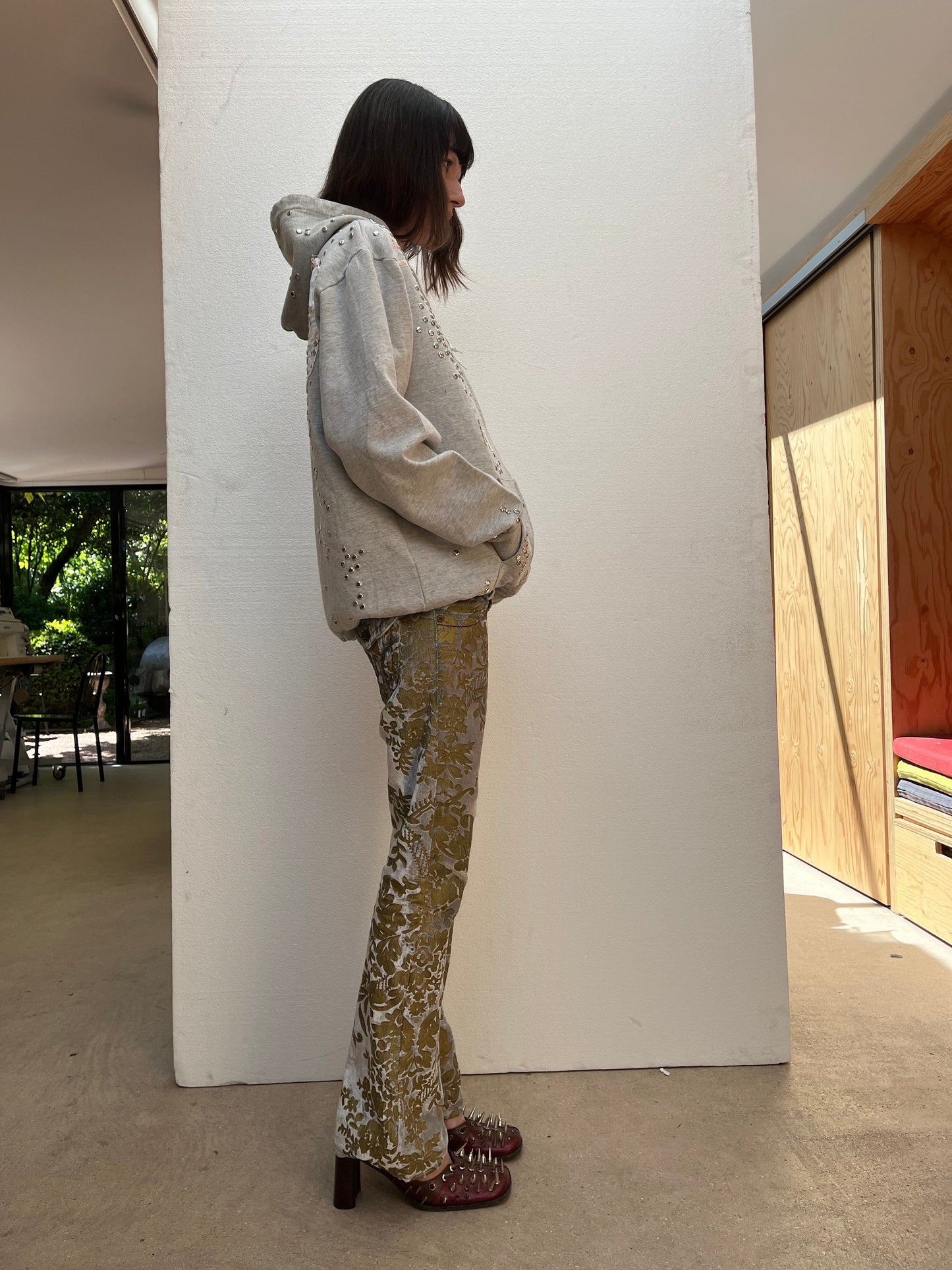 Studded Hoodie-Hannah Creak-APOC STORE