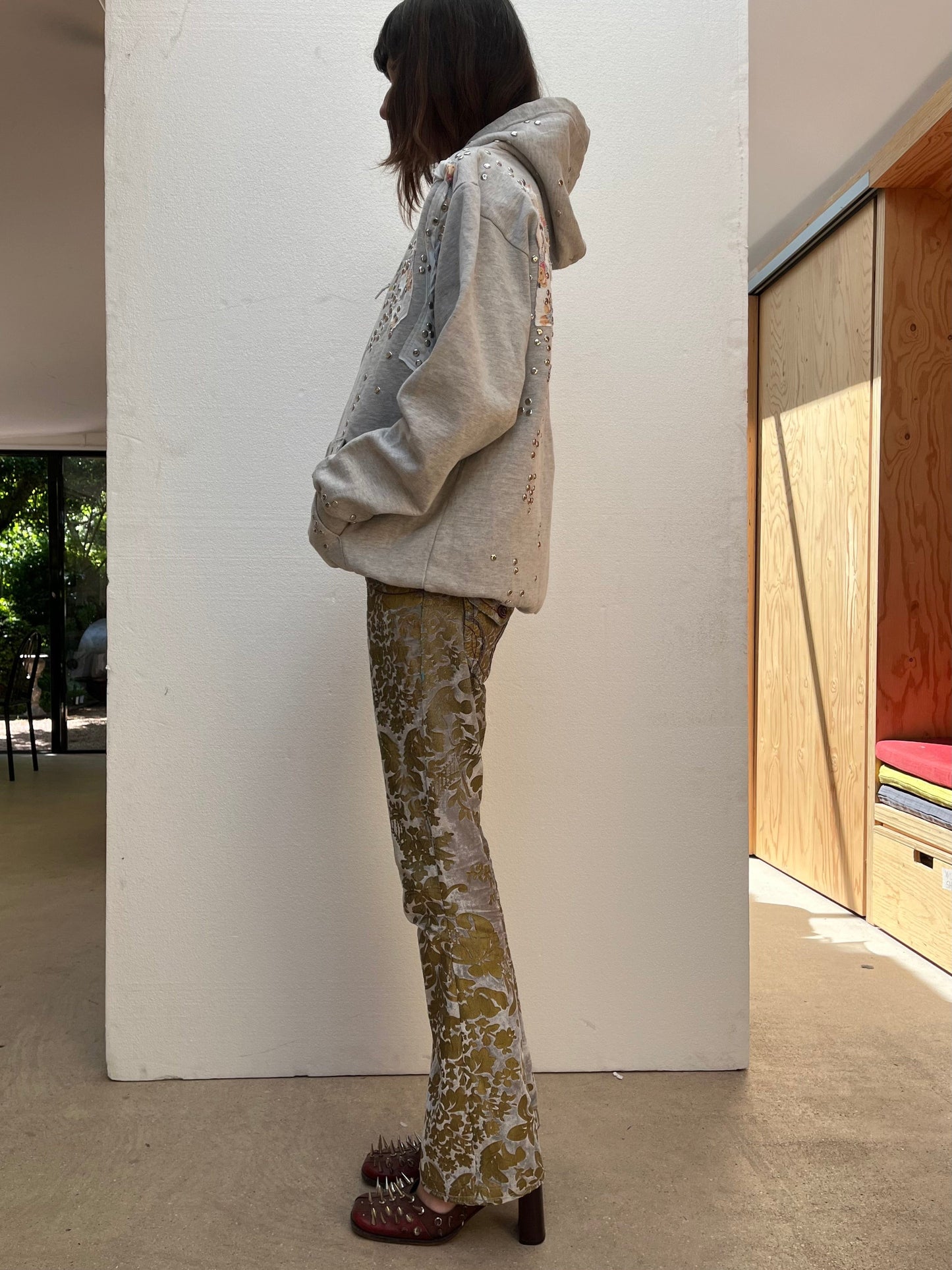 Studded Hoodie-Hannah Creak-APOC STORE