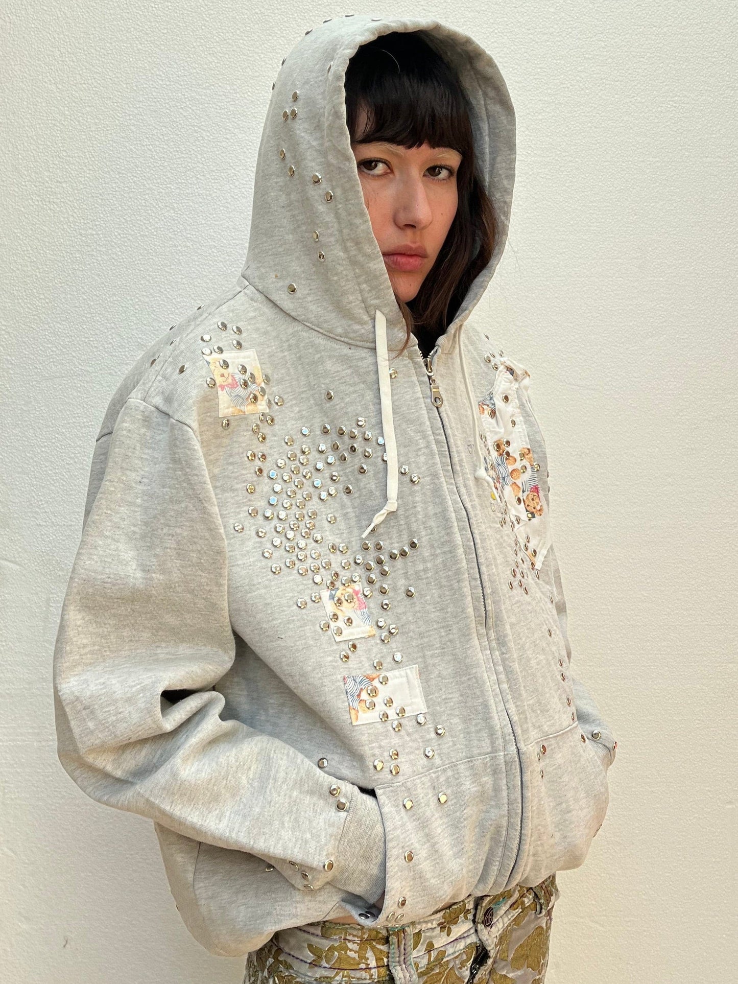 Studded Hoodie-Hannah Creak-APOC STORE