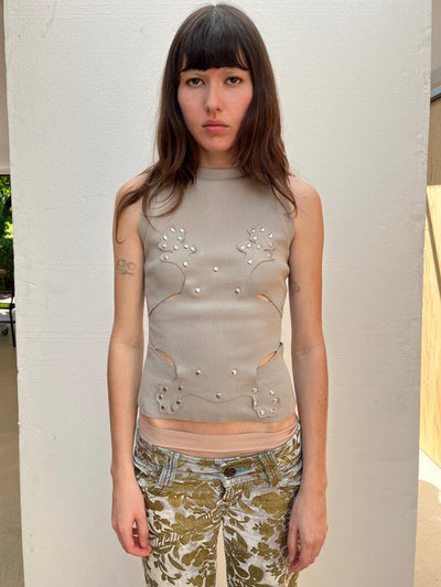 Orchid Vest Light Grey-Hannah Creak-APOC STORE