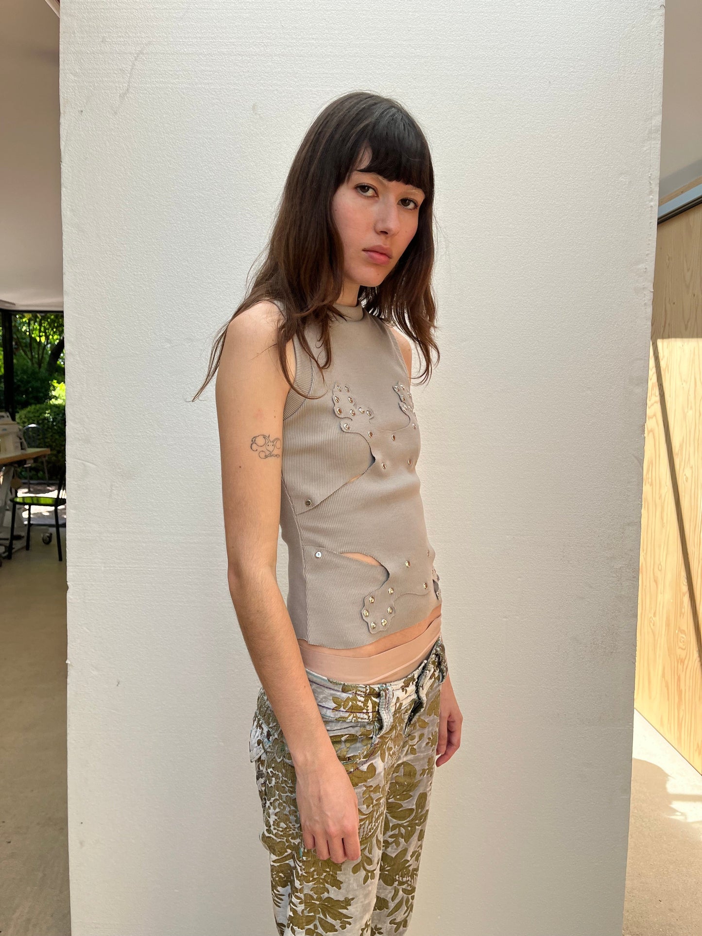 Orchid Vest Light Grey-Hannah Creak-APOC STORE