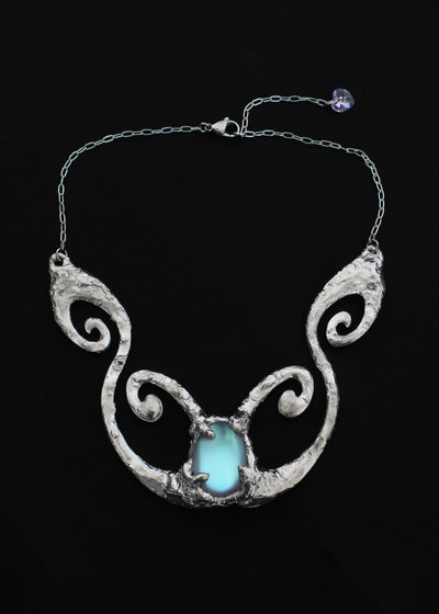 Iridescent Spiral Necklace-Emma Pryde-APOC STORE