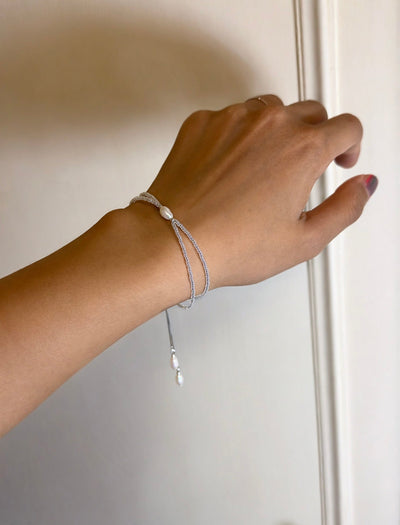 Pearl tassel bracelet 06-Jaekim-APOC STORE