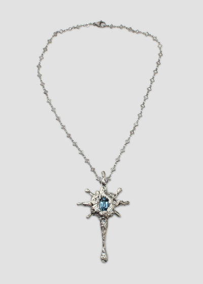 Aqua Moebius Necklace-Emma Pryde-APOC STORE