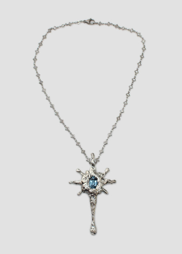 Aqua Moebius Necklace-Emma Pryde-APOC STORE
