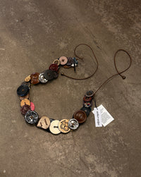 Button belt brown-Alisa Cayoo-APOC STORE