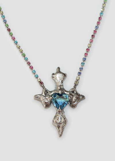 Blue Heart Necklace-Emma Pryde-APOC STORE