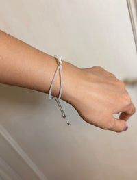 Silver tassel bracelet 06-Jaekim-APOC STORE