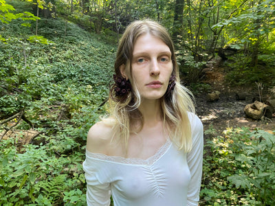 Set of Two Bat Flower Earrings-Baggira-APOC STORE