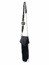 Pvc long glove diamond heart handle hand bag-phlegm-APOC STORE