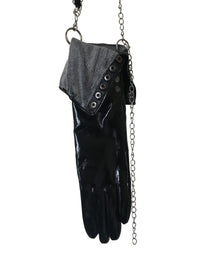 Pvc long glove diamond heart handle hand bag-phlegm-APOC STORE