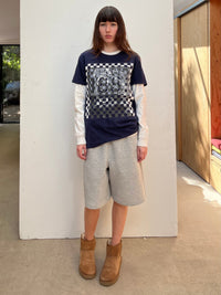 Woven T-shirt (Cerruti print)-Hannah Creak-APOC STORE