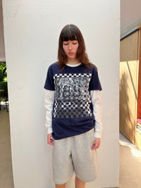 Woven T-shirt (Cerruti print)-Hannah Creak-APOC STORE