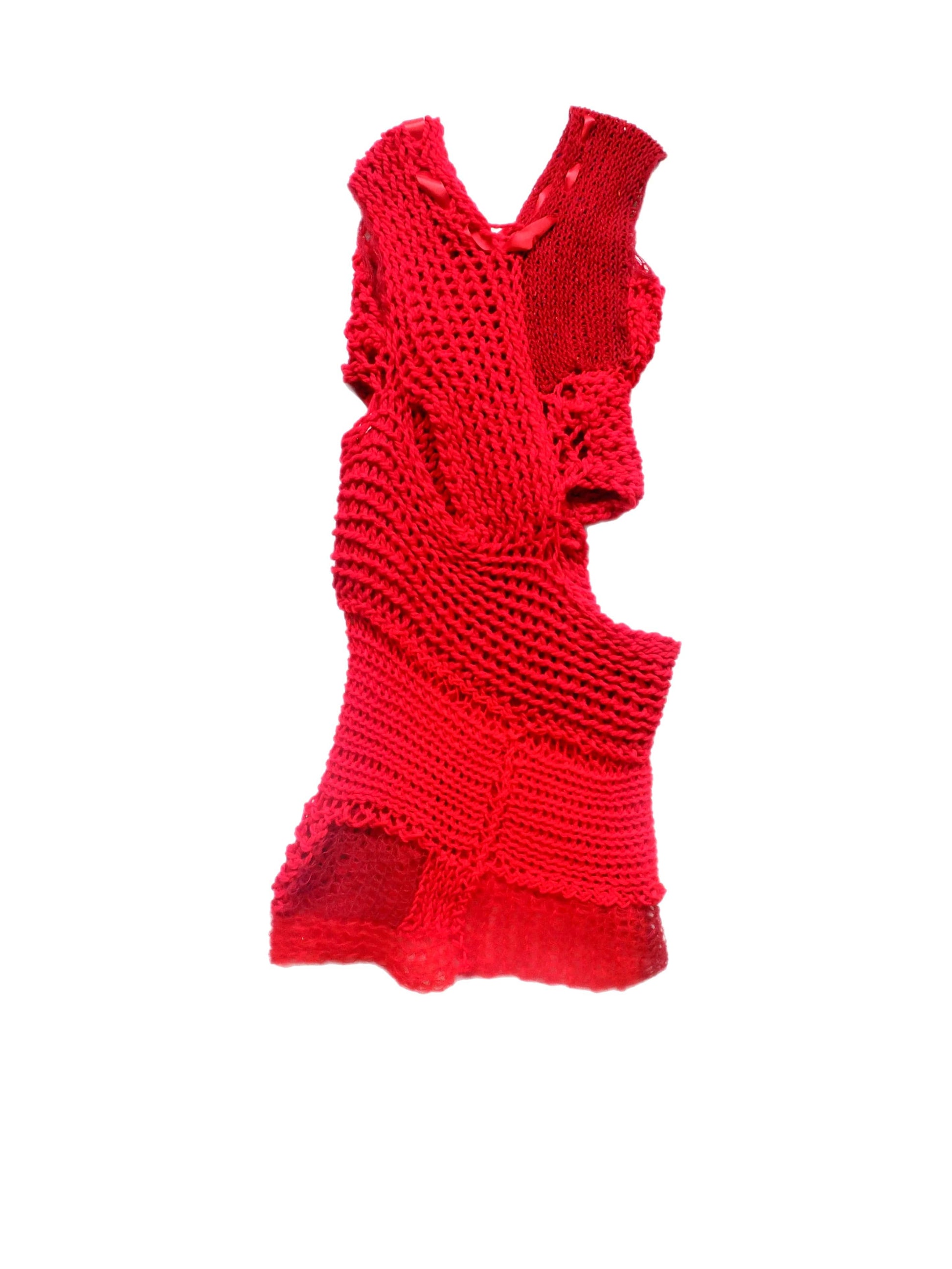 Twisted knit dress-Polyhedron-APOC STORE