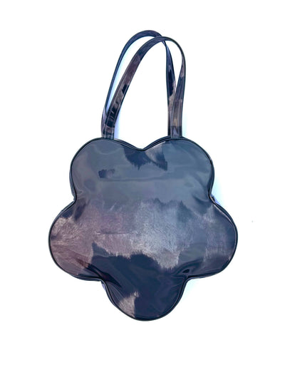 Mega Flower Zip Tote Lenticular Gray Cow-Leeann Huang-APOC STORE