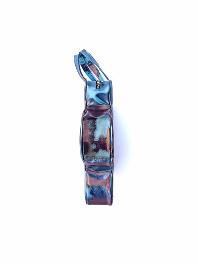 Mega Flower Zip Tote Lenticular Blue Cow-Leeann Huang-APOC STORE