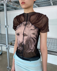 HALTERNECK MESH BLOUSE-Lalameemee-APOC STORE