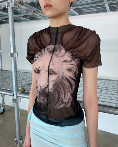 HALTERNECK MESH BLOUSE-Lalameemee-APOC STORE