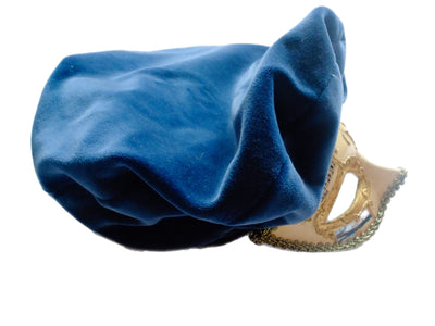 Blue velvet cap-Polyhedron-APOC STORE