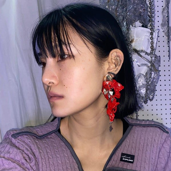 V me11 earring-VACSOM-APOC STORE