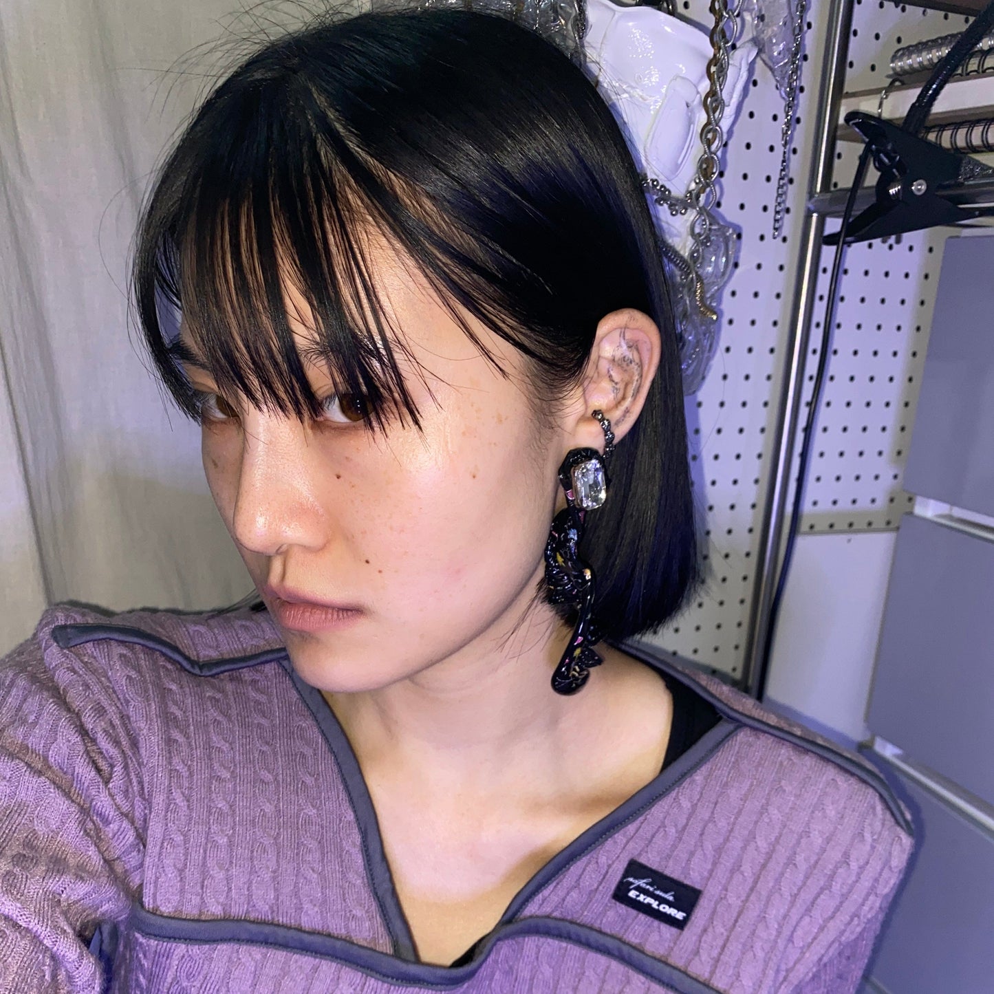 V me12 earring-VACSOM-APOC STORE