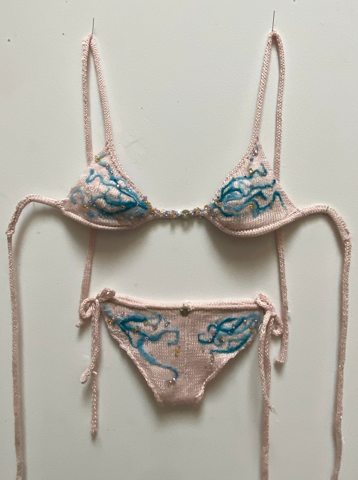 Pink Silk Bikini-GRACE GUI-APOC STORE