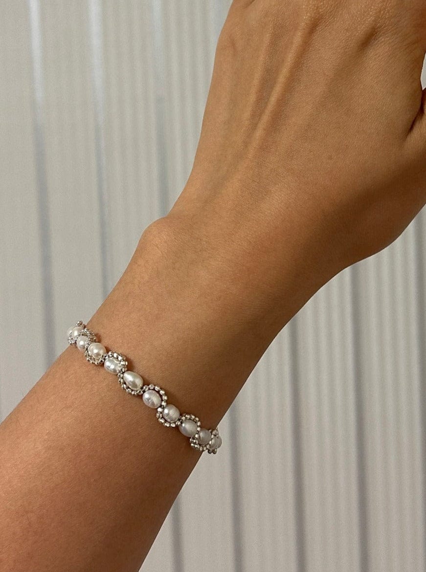 Pearl & Chain bracelet-Jaekim-APOC STORE