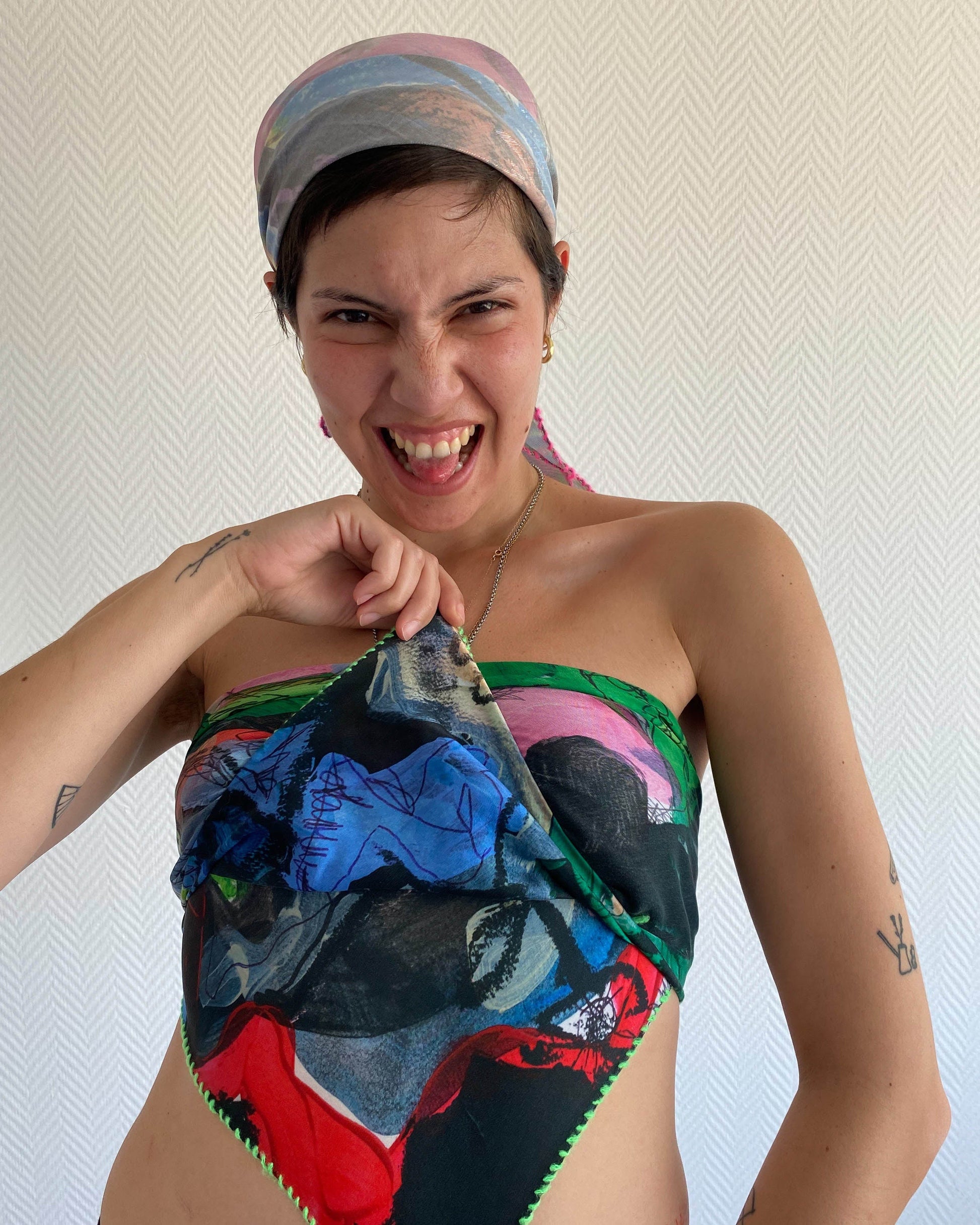 TATI scarf silk-TATi-APOC STORE