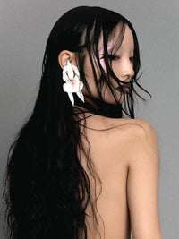 Ballerina Orchid Earrings-Baggira-APOC STORE