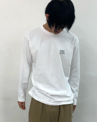 Short Sleeve Logo Long Sleeve (White)-EGNARTS-APOC STORE