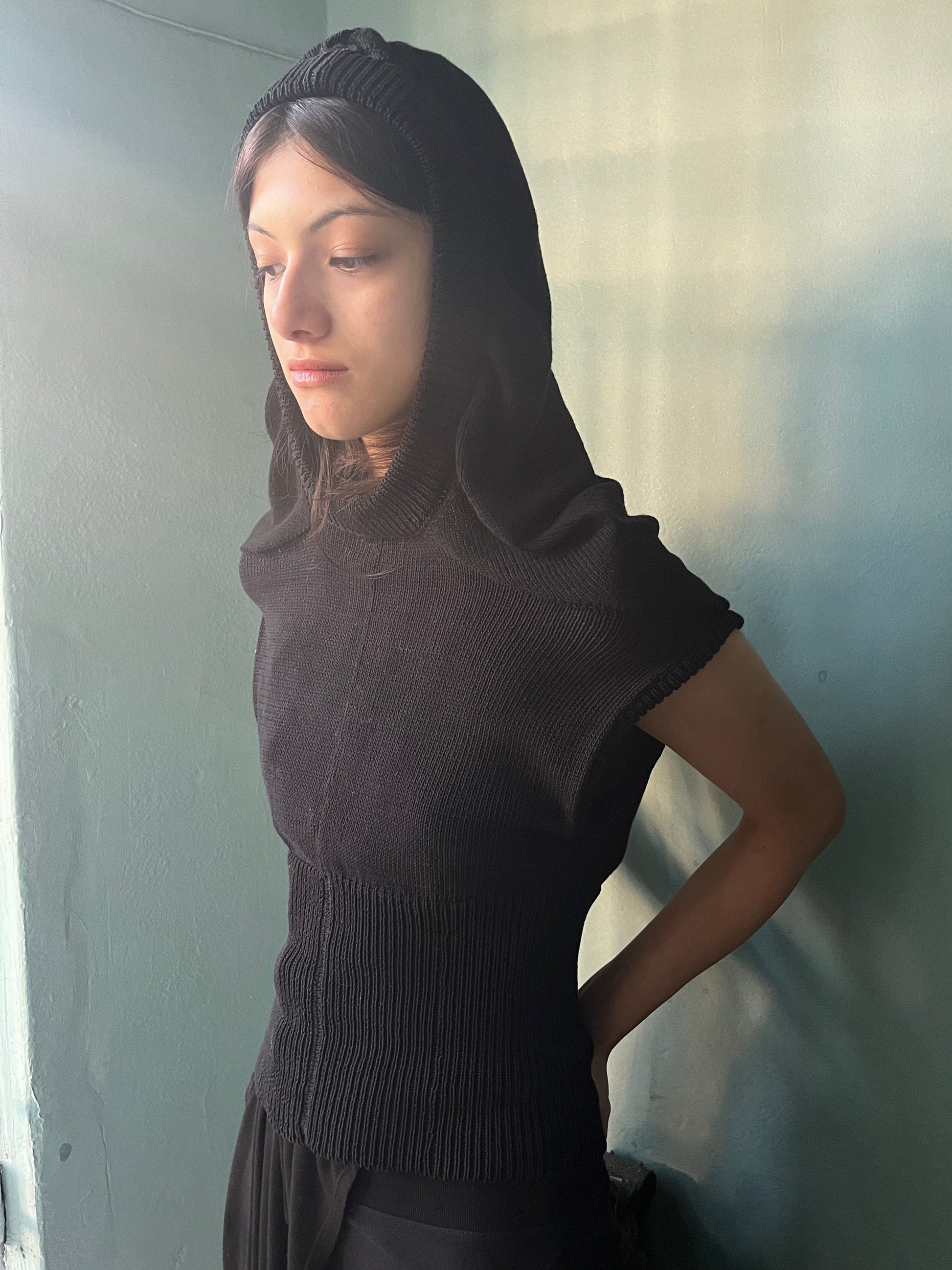 Triangle Hood Vest-Krystal Paniagua-APOC STORE