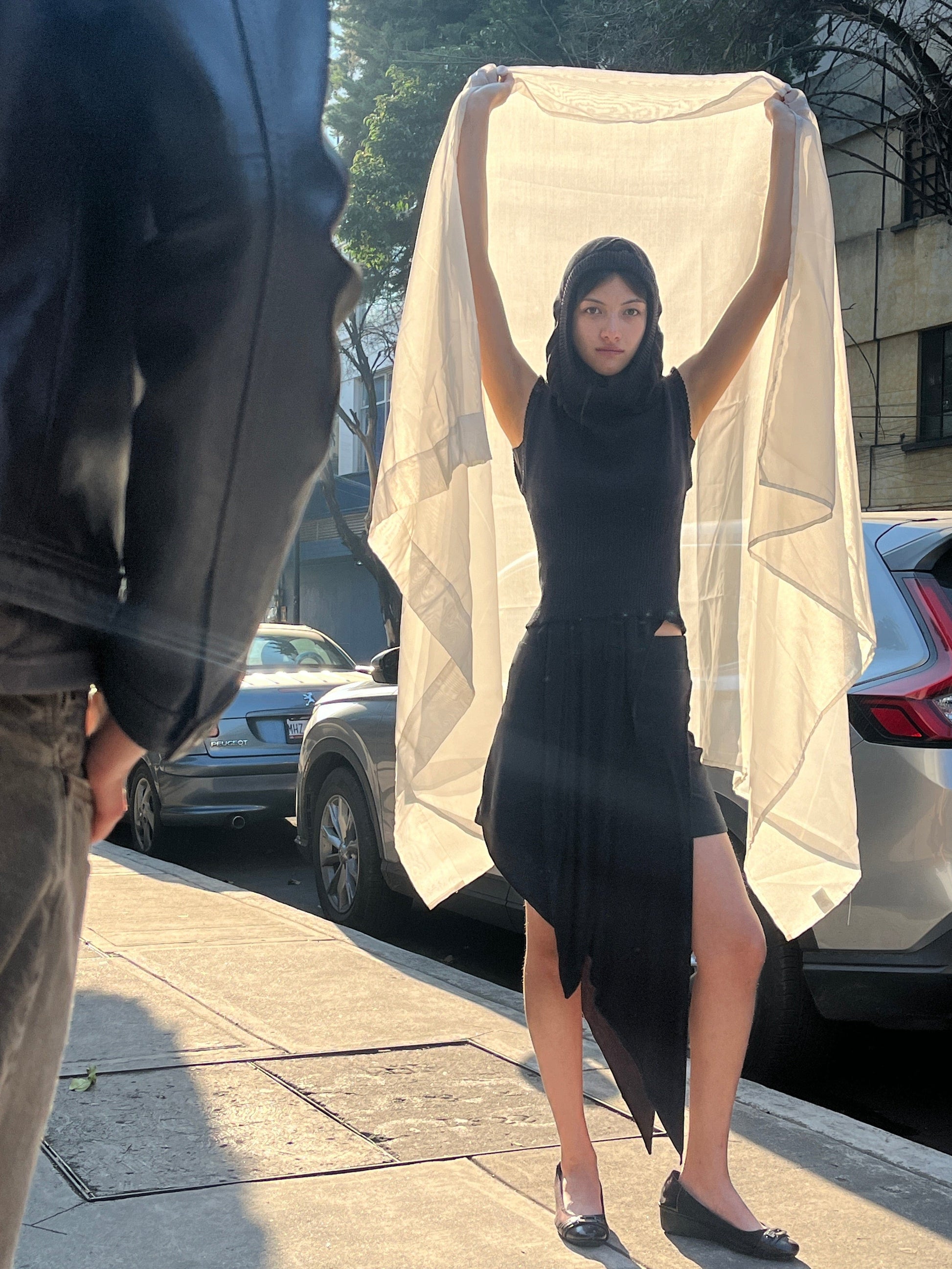 Triangle Hood Vest-Krystal Paniagua-APOC STORE