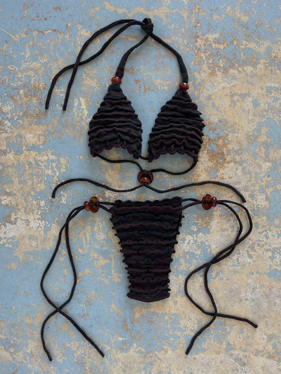 Deparel Black Knitkini-deparel-APOC STORE