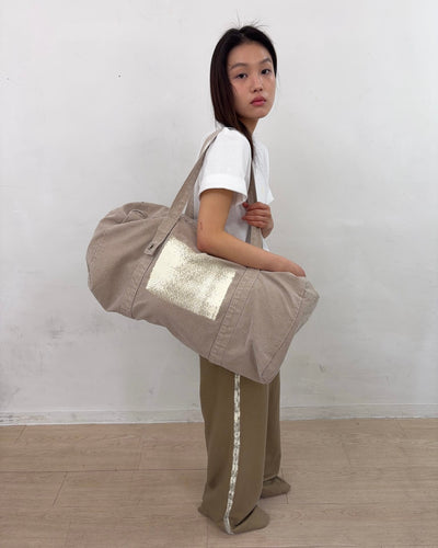 Painted Boston Bag (Beige)-EGNARTS-APOC STORE