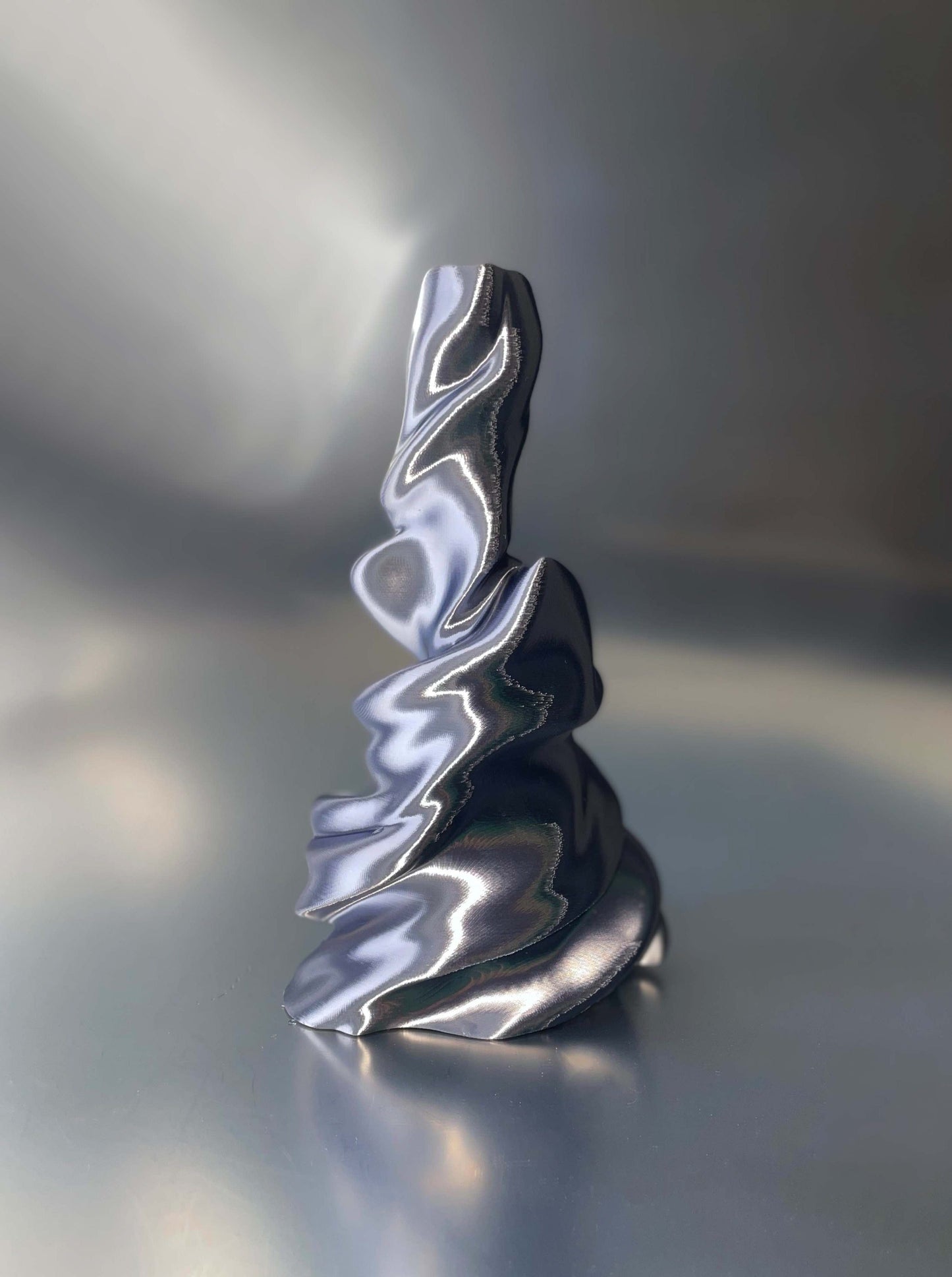 Sway-sway candleholder Silver Grey-Solène Bonnet-APOC STORE