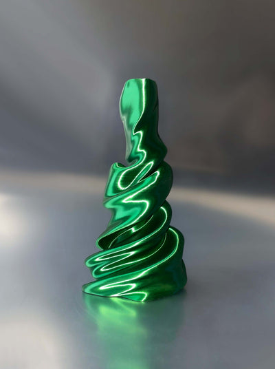 Sway-sway candleholder emerald-Solène Bonnet-APOC STORE