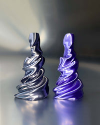 Sway-sway candleholder Silver Grey-Solène Bonnet-APOC STORE