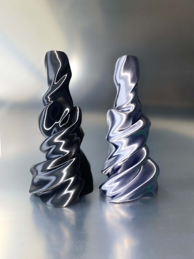 Sway-sway candleholder Silver Grey-Solène Bonnet-APOC STORE