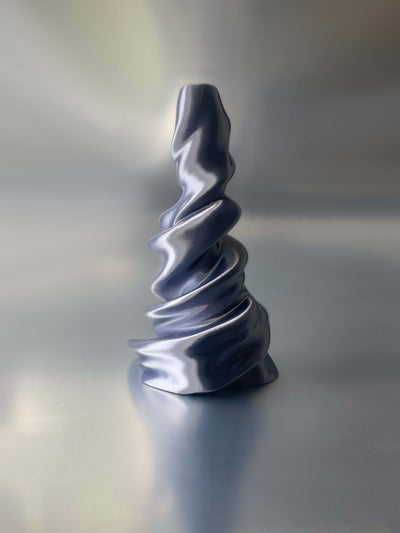 Sway-sway candleholder Silver Grey-Solène Bonnet-APOC STORE