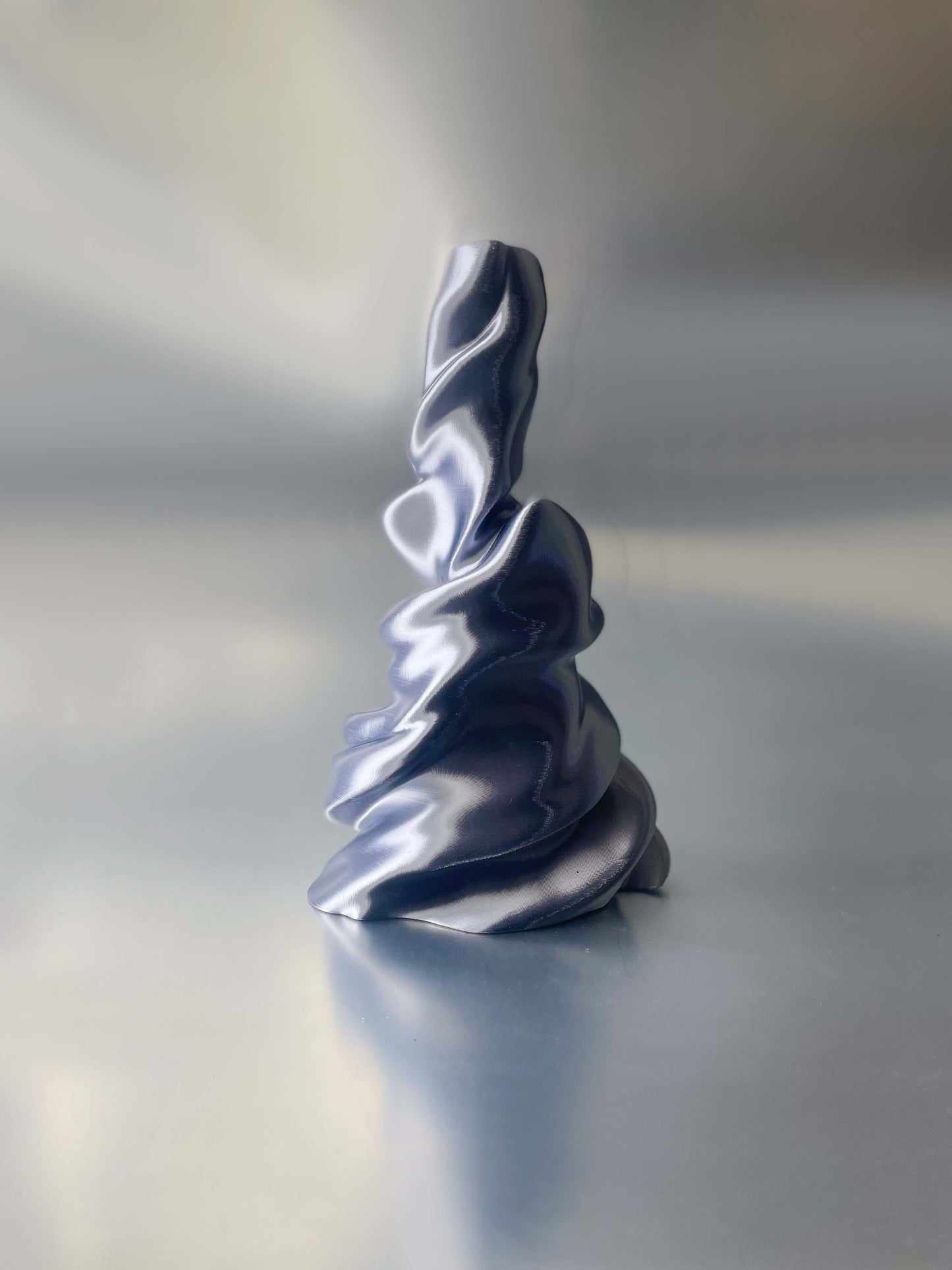 Sway-sway candleholder Silver Grey-Solène Bonnet-APOC STORE