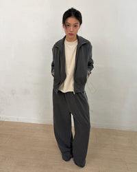 Painted Track Zip-up (Charcoal)-EGNARTS-APOC STORE