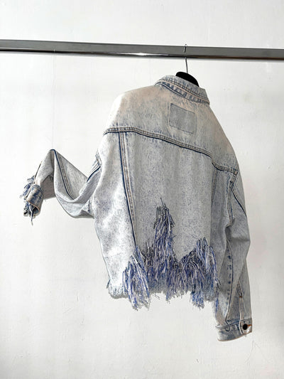 ragged jeans jacket-Lou de Bètoly-APOC STORE