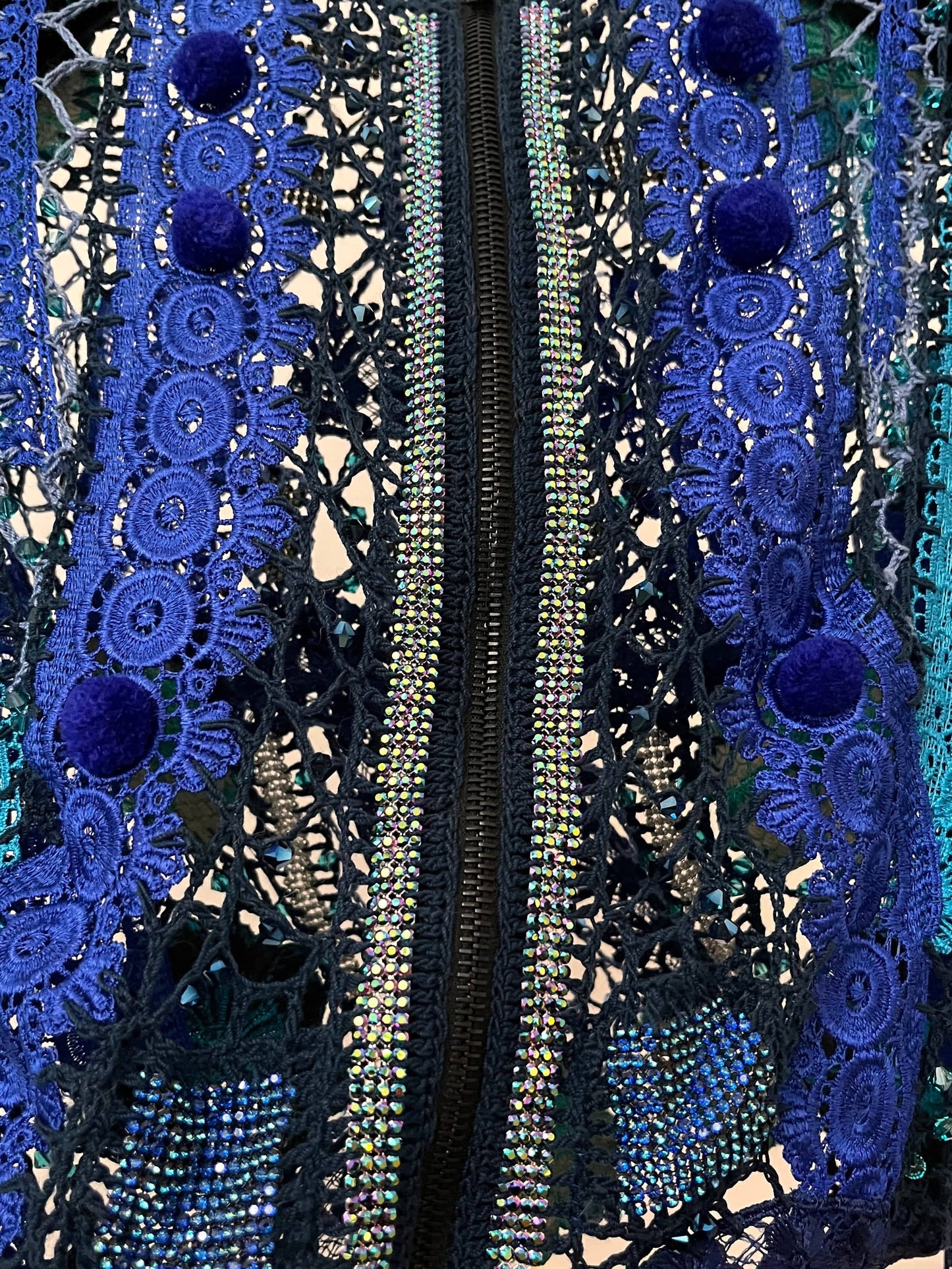 crocheted lace long sleeves-Lou de Bètoly-APOC STORE