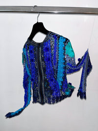 crocheted lace long sleeves-Lou de Bètoly-APOC STORE