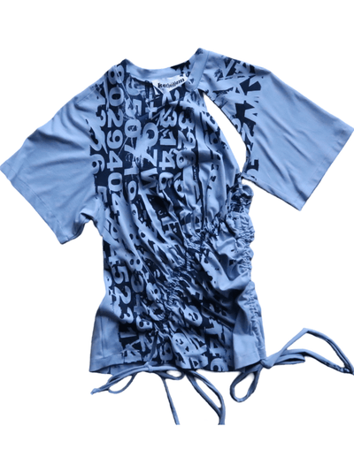 Ruched Short Sleeve - Sky Blue-Karlaidlaw-APOC STORE