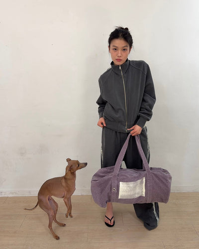 Painted Boston Bag (Purple)-EGNARTS-APOC STORE