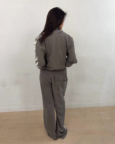 Painted Track Zip-up (Gray)-EGNARTS-APOC STORE