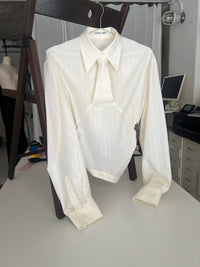 Wool Necktie Shirt-Julye Han-APOC STORE