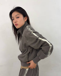 Painted Track Zip-up (Gray)-EGNARTS-APOC STORE